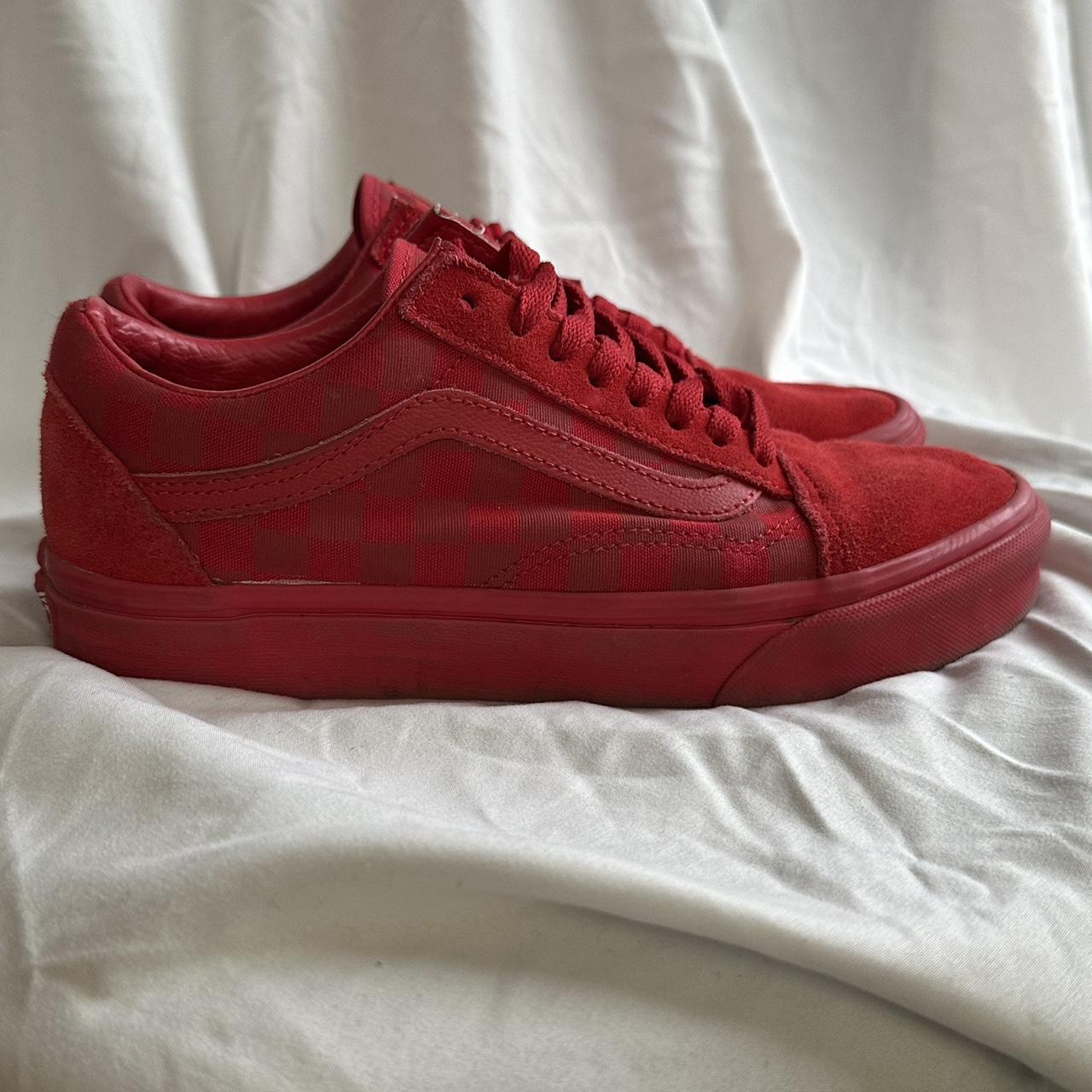 Vans sales red monochrome