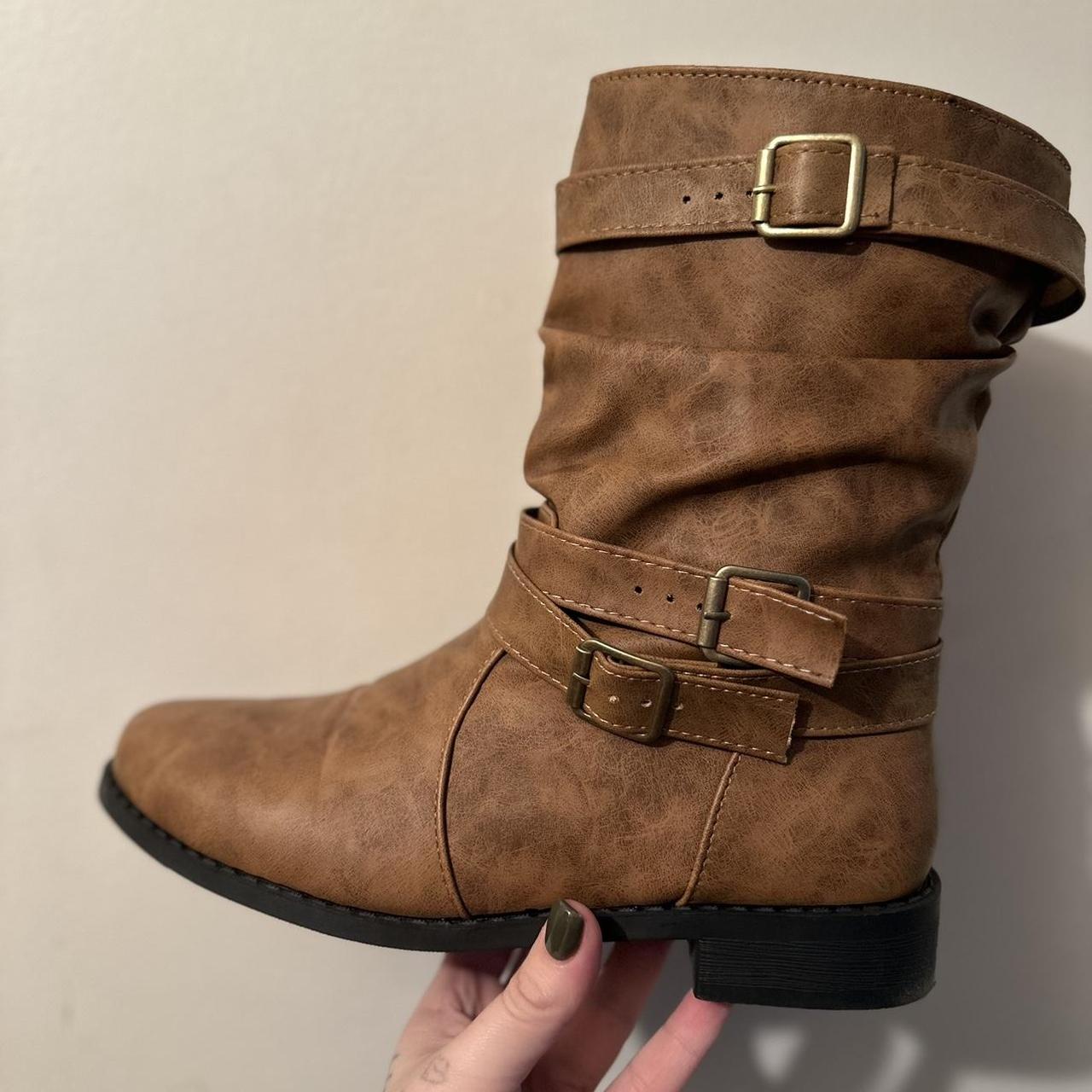 patent combat boots