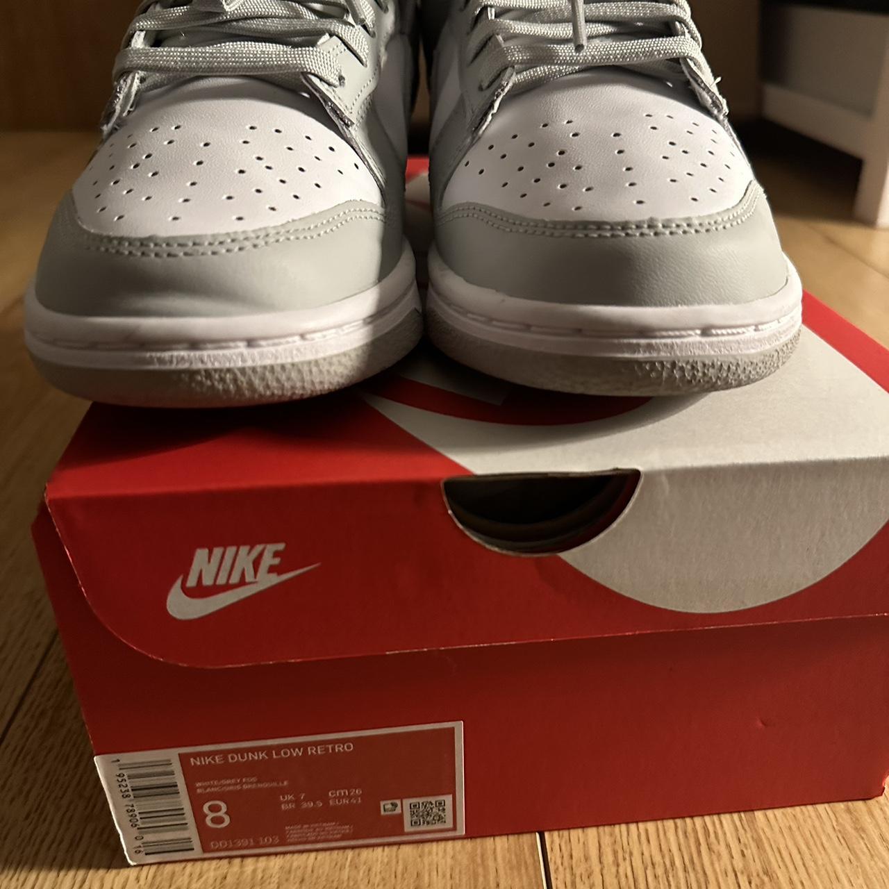 Dunk low fog grey size 7 - Depop