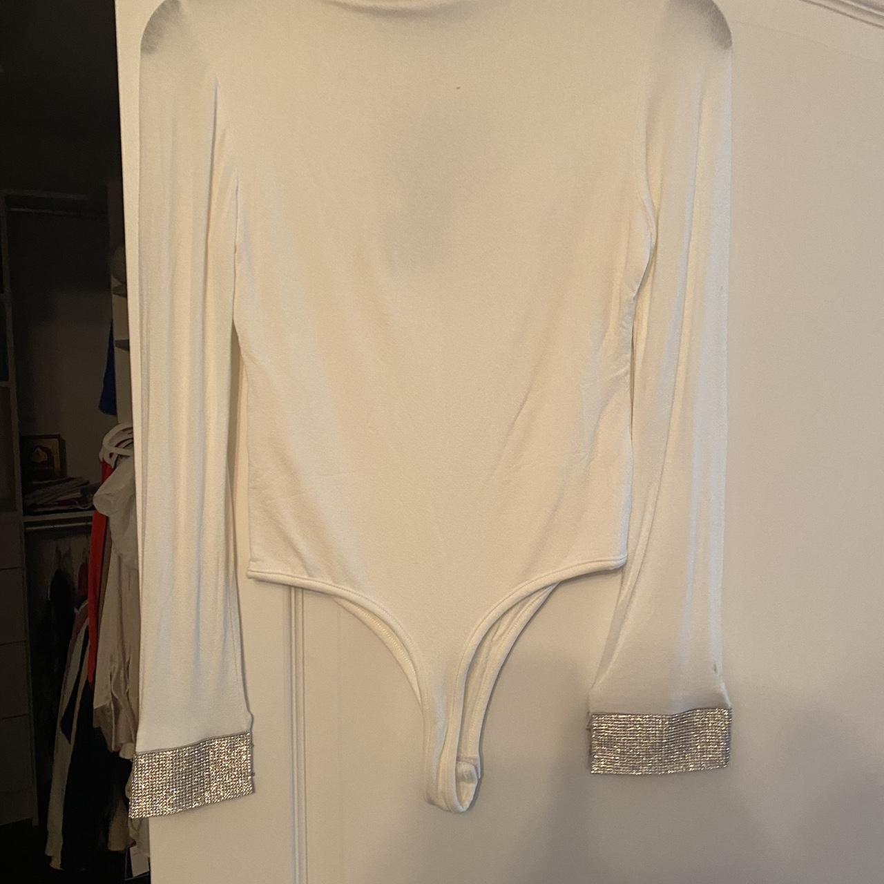 Naked Wardrobe White Full Zip Pockets Long Sleeve - Depop