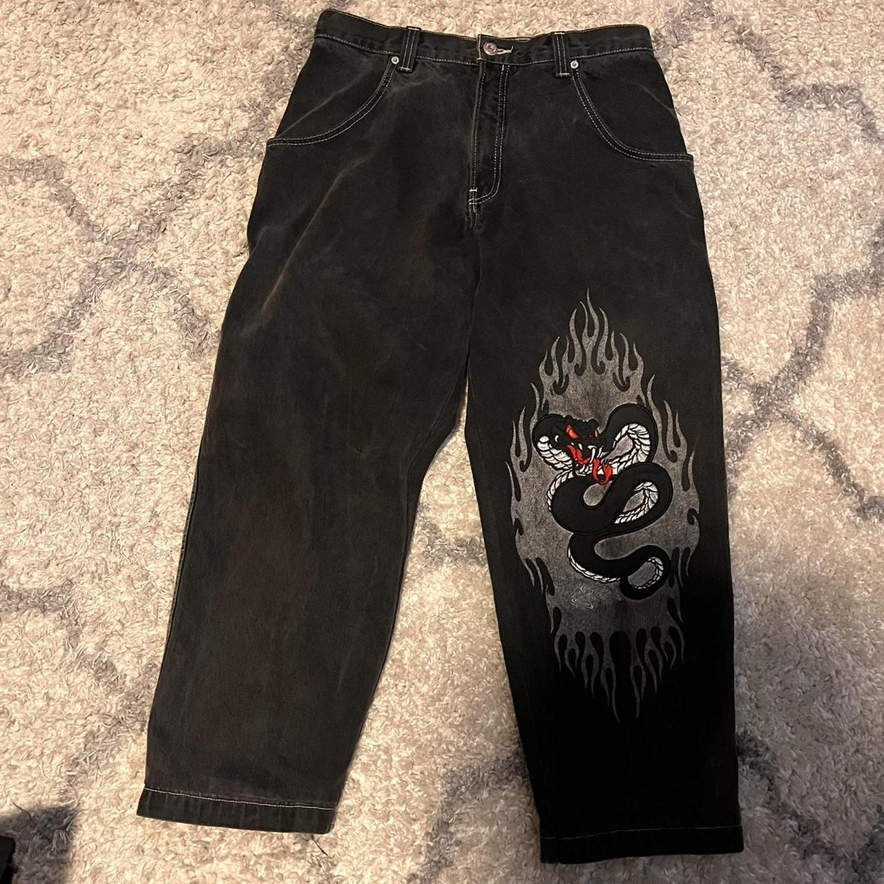 Jnco snakes 9/10 condition flaws shown in picture... - Depop