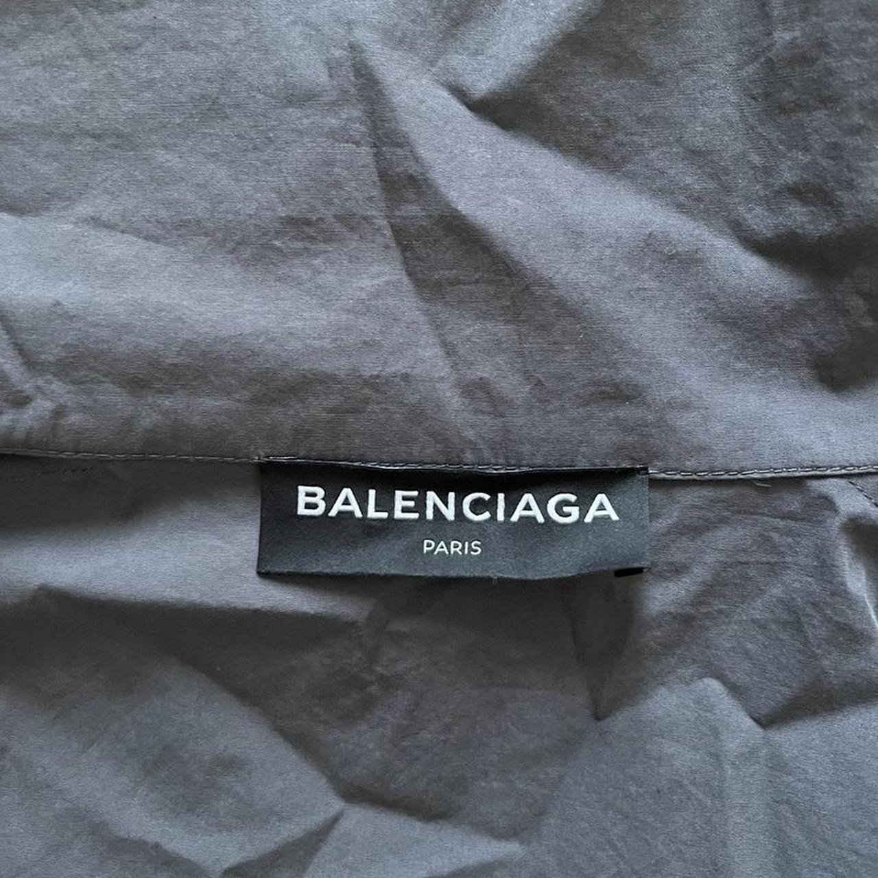 Balenciaga Men's Grey and White Jacket | Depop