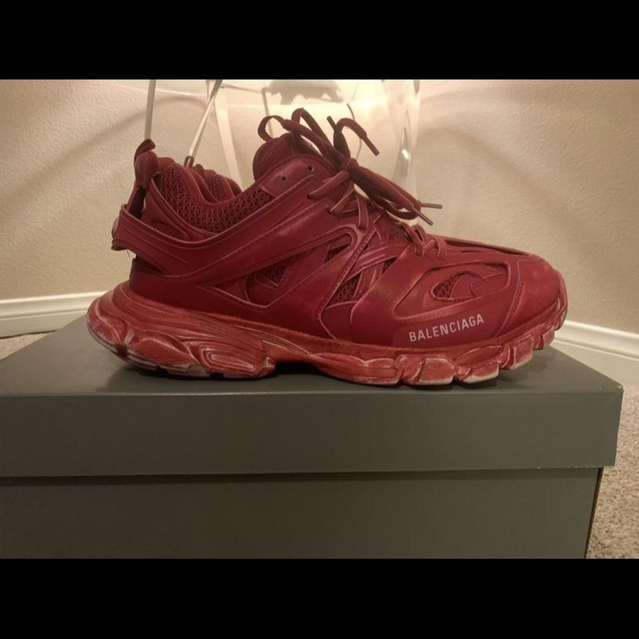 red mens balenciaga sneakers