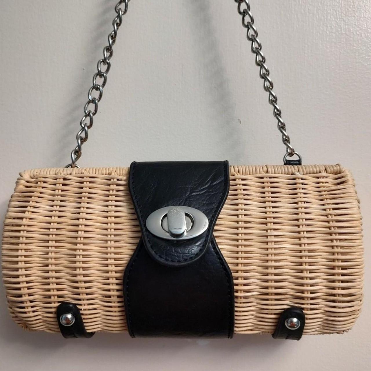 Cole Hann black barrel purse | Leather satchel handbags, Suede tote bag,  Black leather handbags