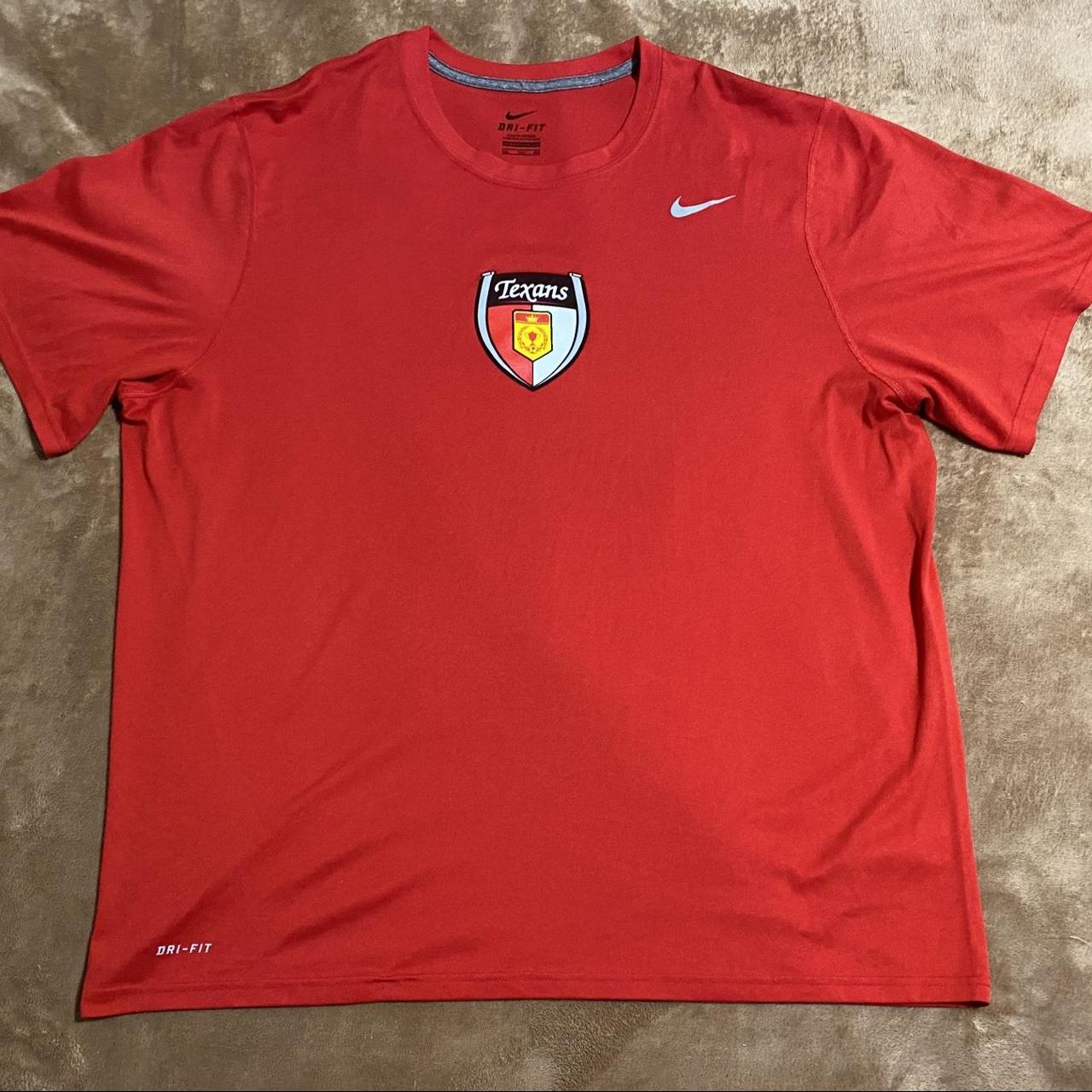 Dallas Texans Soccer Nike Dri-Fit Red Shirt Size - Depop