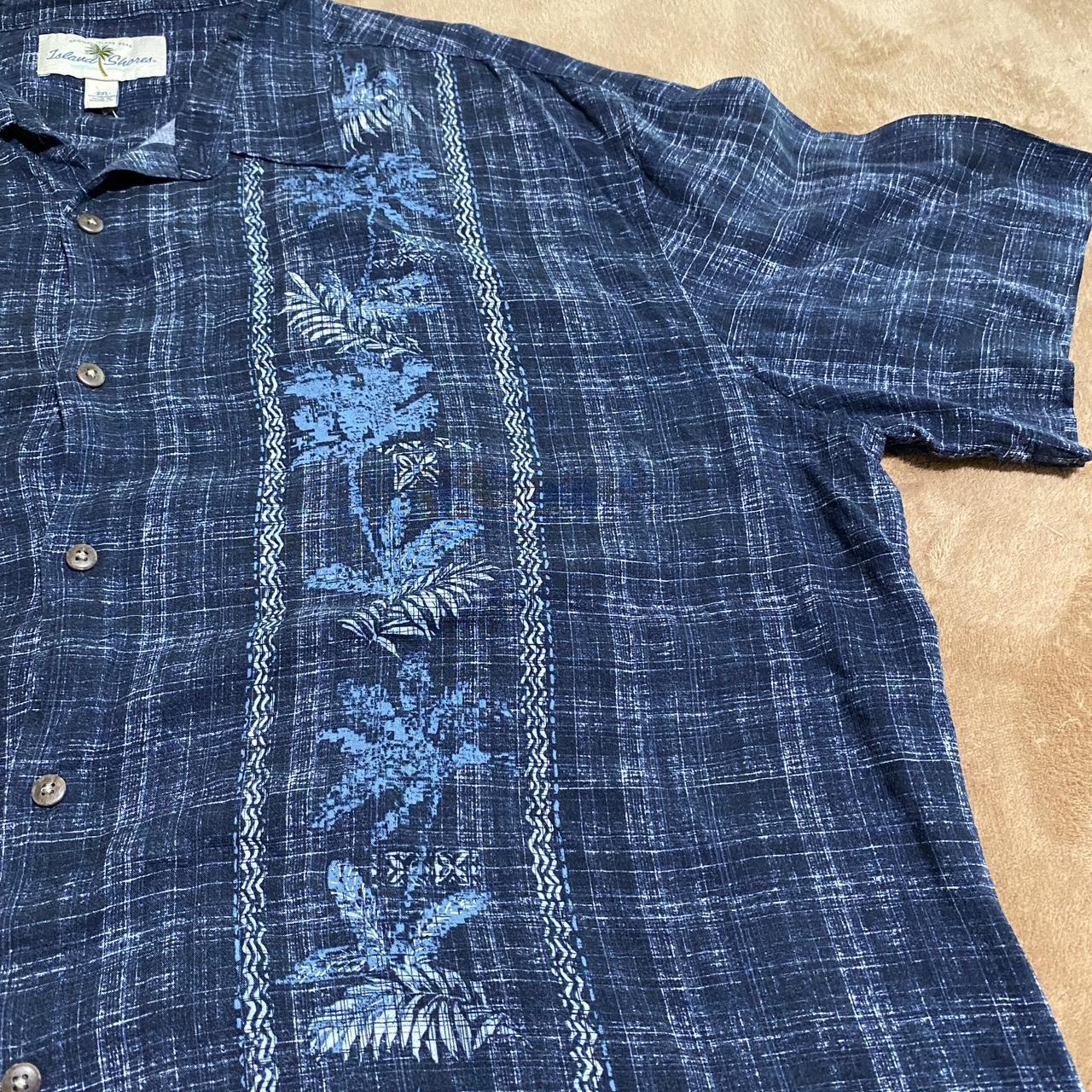 Island Shores Short Sleeve Button Down Hawaiian... - Depop