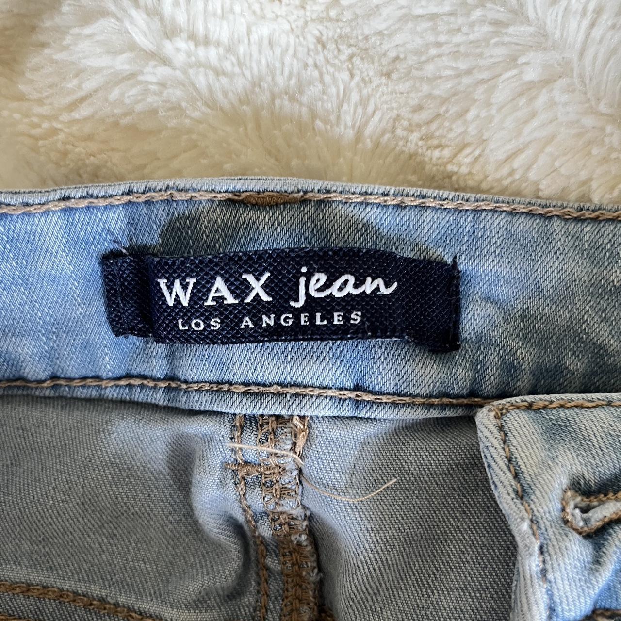 opadgående Kan ikke udendørs Wax Jean Distressed Light Wash Size 7 Jeans great... - Depop