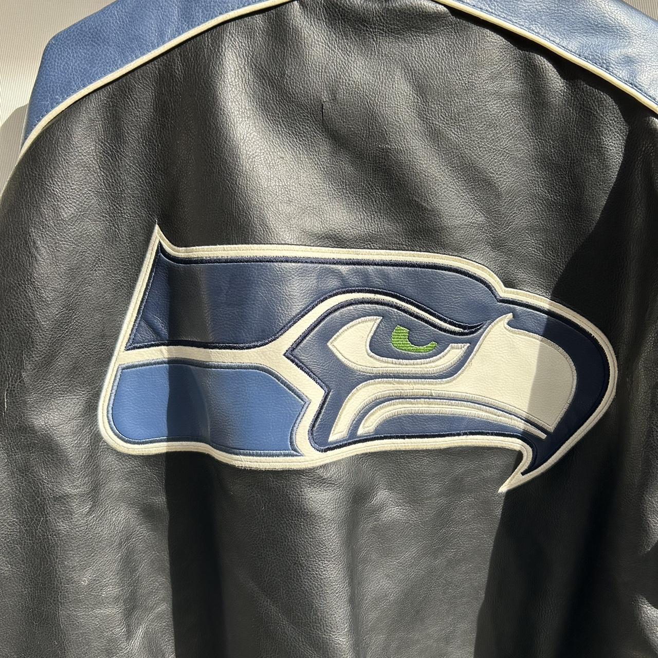 NFL Seattle Seahawks Leather Jacket Hat Men And Women For Fans