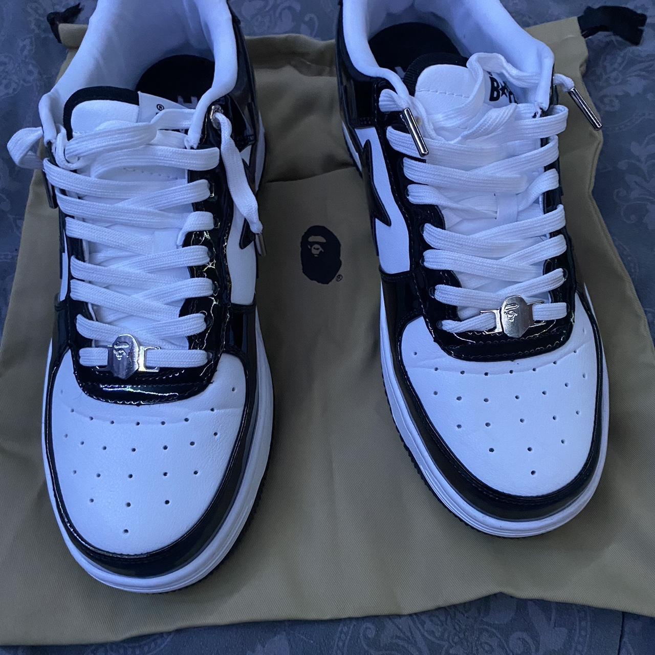 BAPE Men's Black Trainers | Depop