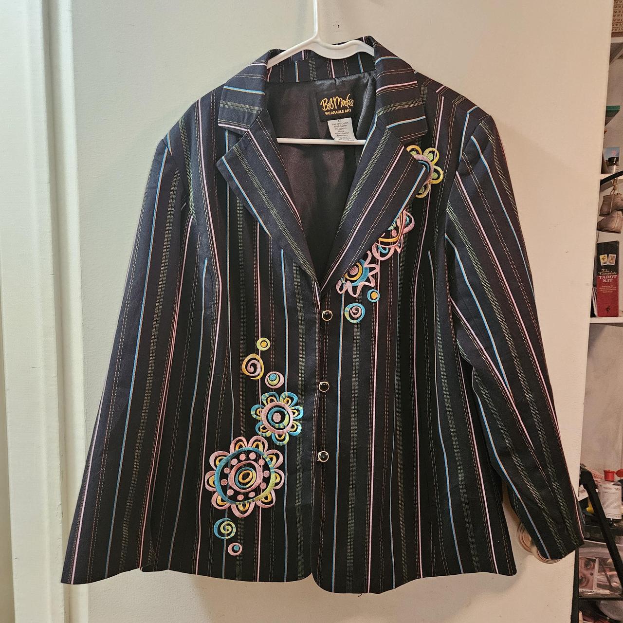 BOB MACKIE WEARABLE ART BLAZER bring out your inner. Depop