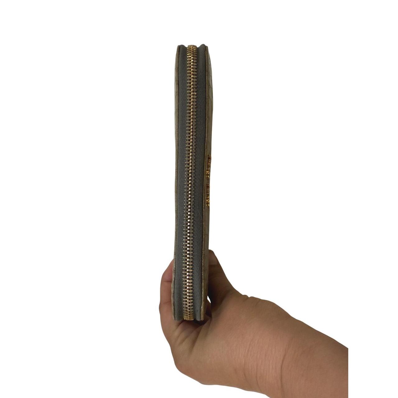 Miu Miu Women's Wallets - Grey/Tan – Miu Miu Croc… - image 7