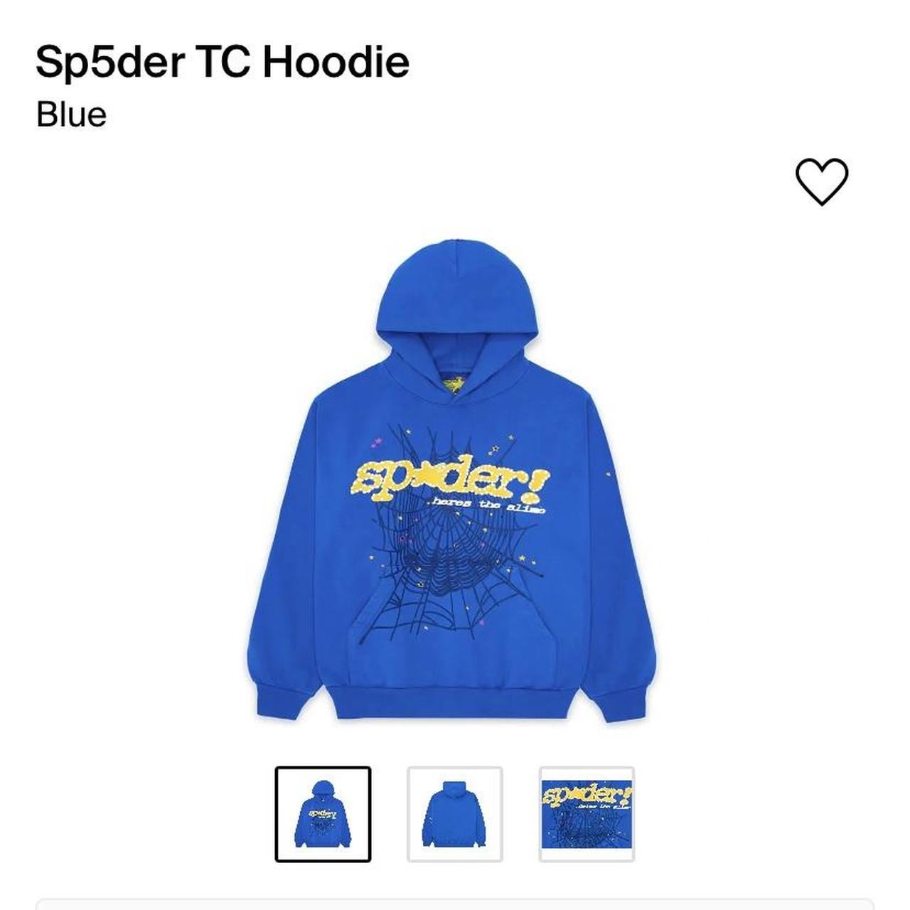 Sp5der TC Hoodie Blue