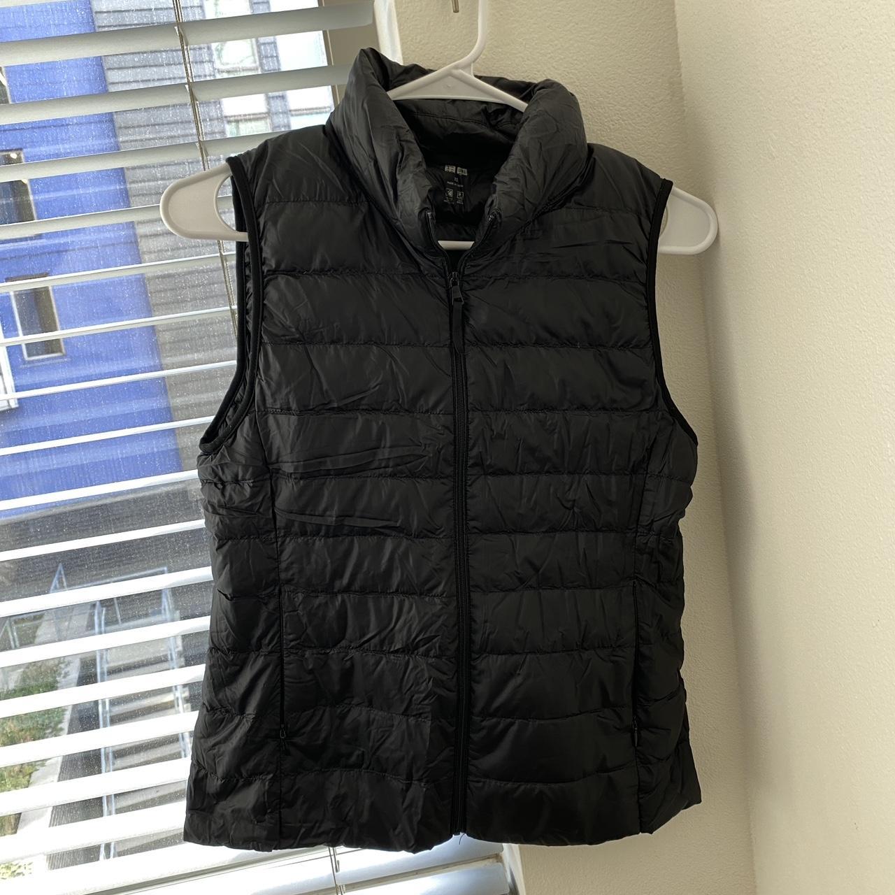 Uniqlo Ultra Light Down puffer vest in black. Comes... - Depop