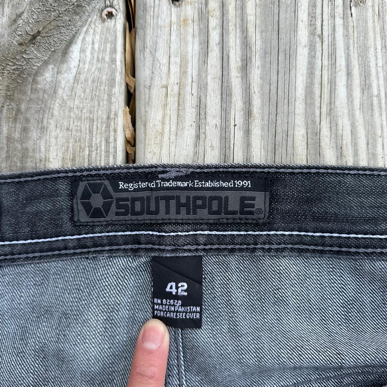 Vintage Y2K Baggy Wide Legged Southpole Jeans Size... - Depop