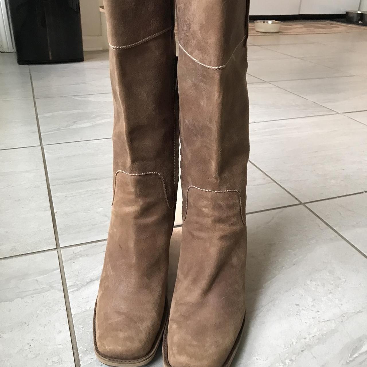 Nine West Western Style Boots size 9.5. Has some... - Depop