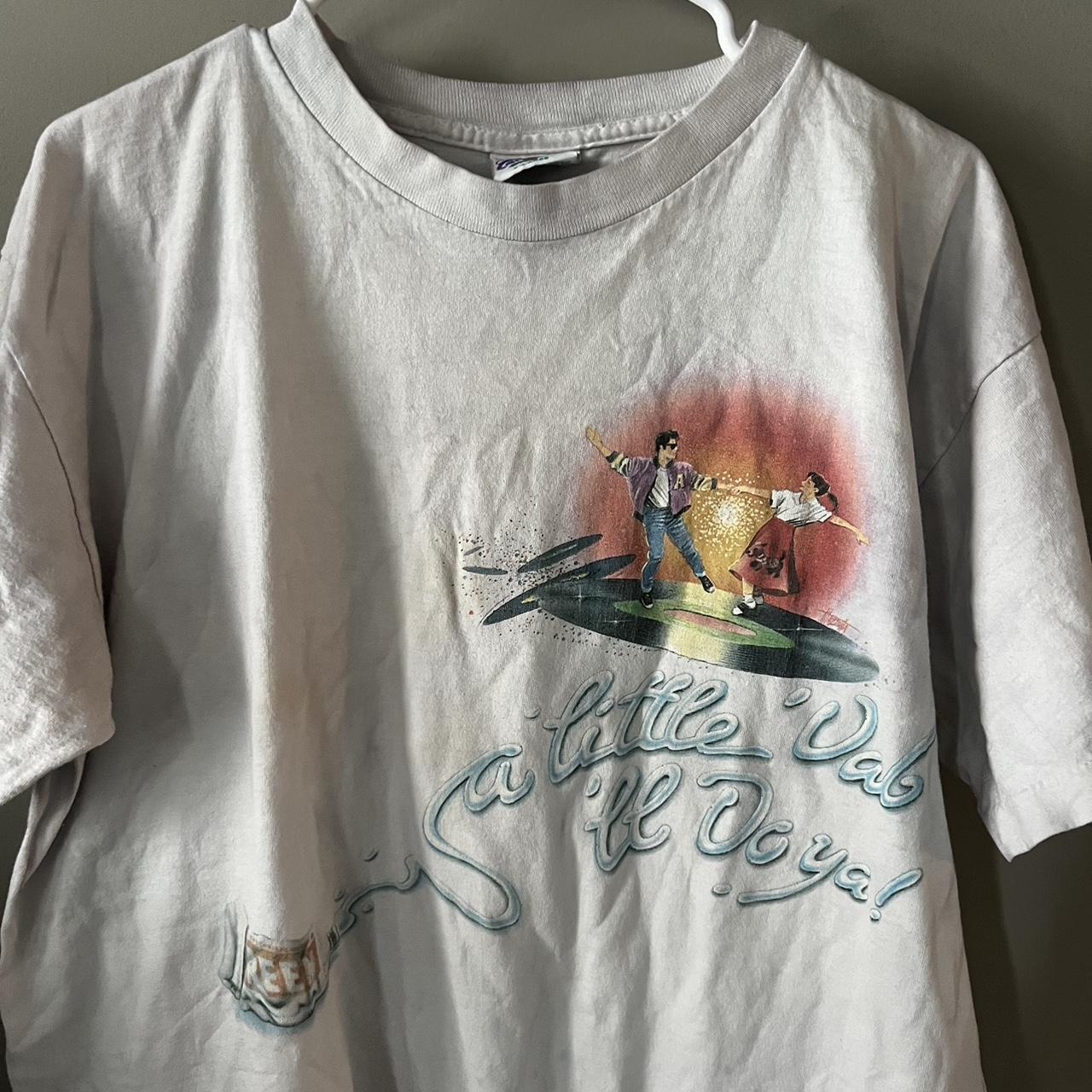 VINTAGE WHITE TEE #vintage #thrifted white tshirt w/... - Depop