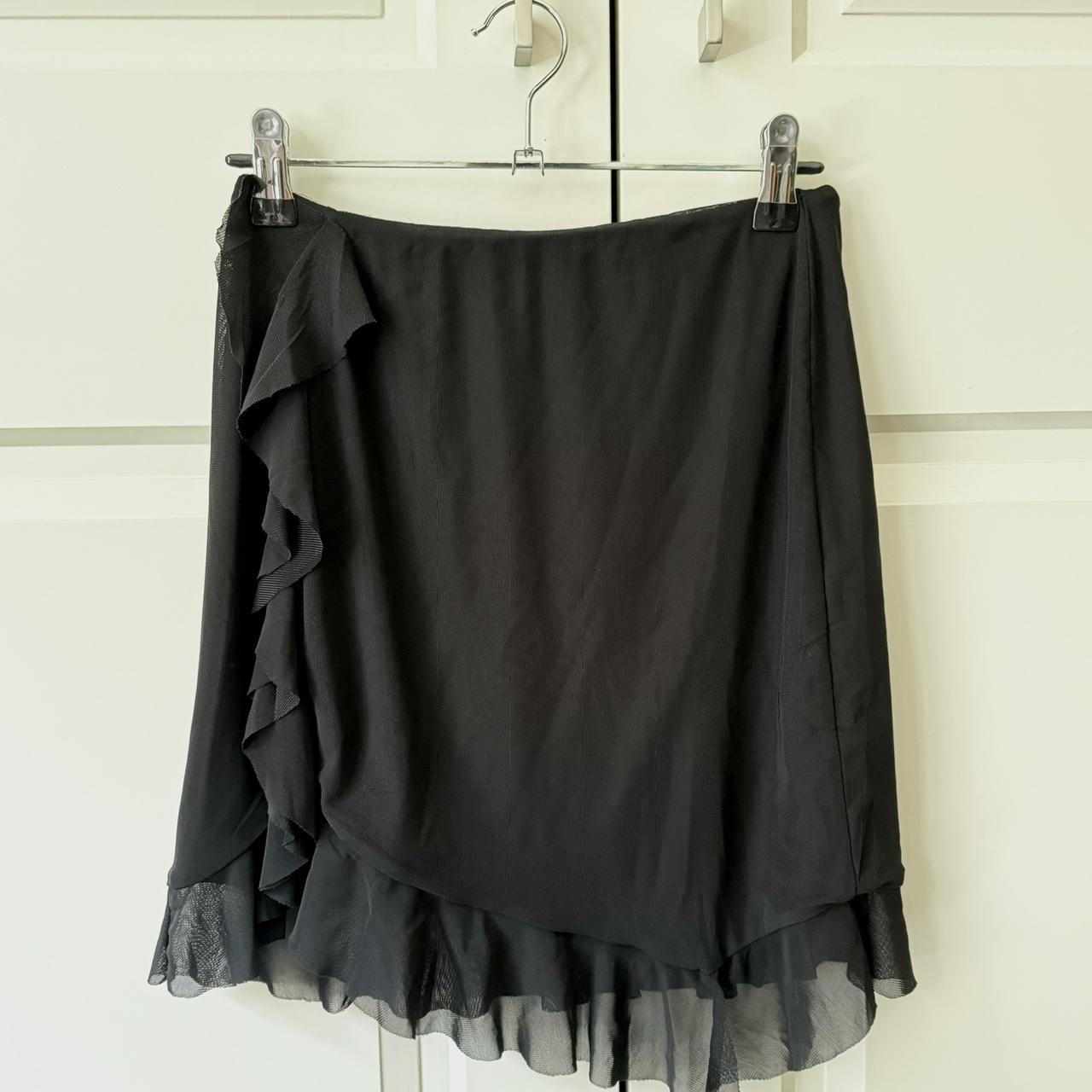 Glasson's Ruched Ruffle Jellyfish Mini Skirt Depop