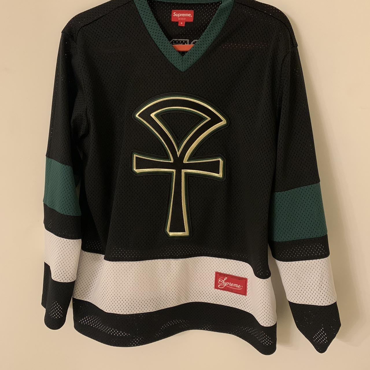 SUPREME HOCKEY JERSEY FROM A LONG TIME AGO •HELLA - Depop