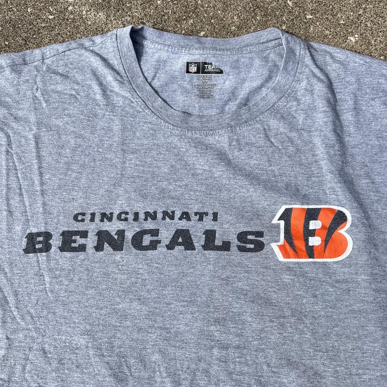 Cincinnati Bengals , NFL Team Apparel , Gray T Shirt - Depop