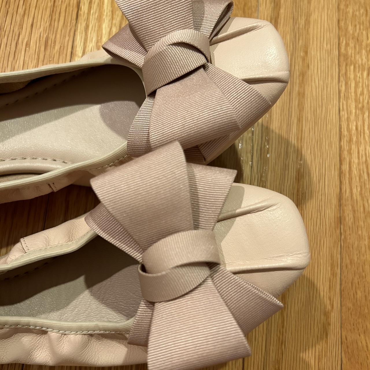 Salvatore Ferragamo Foldable Ballet Flats in nude