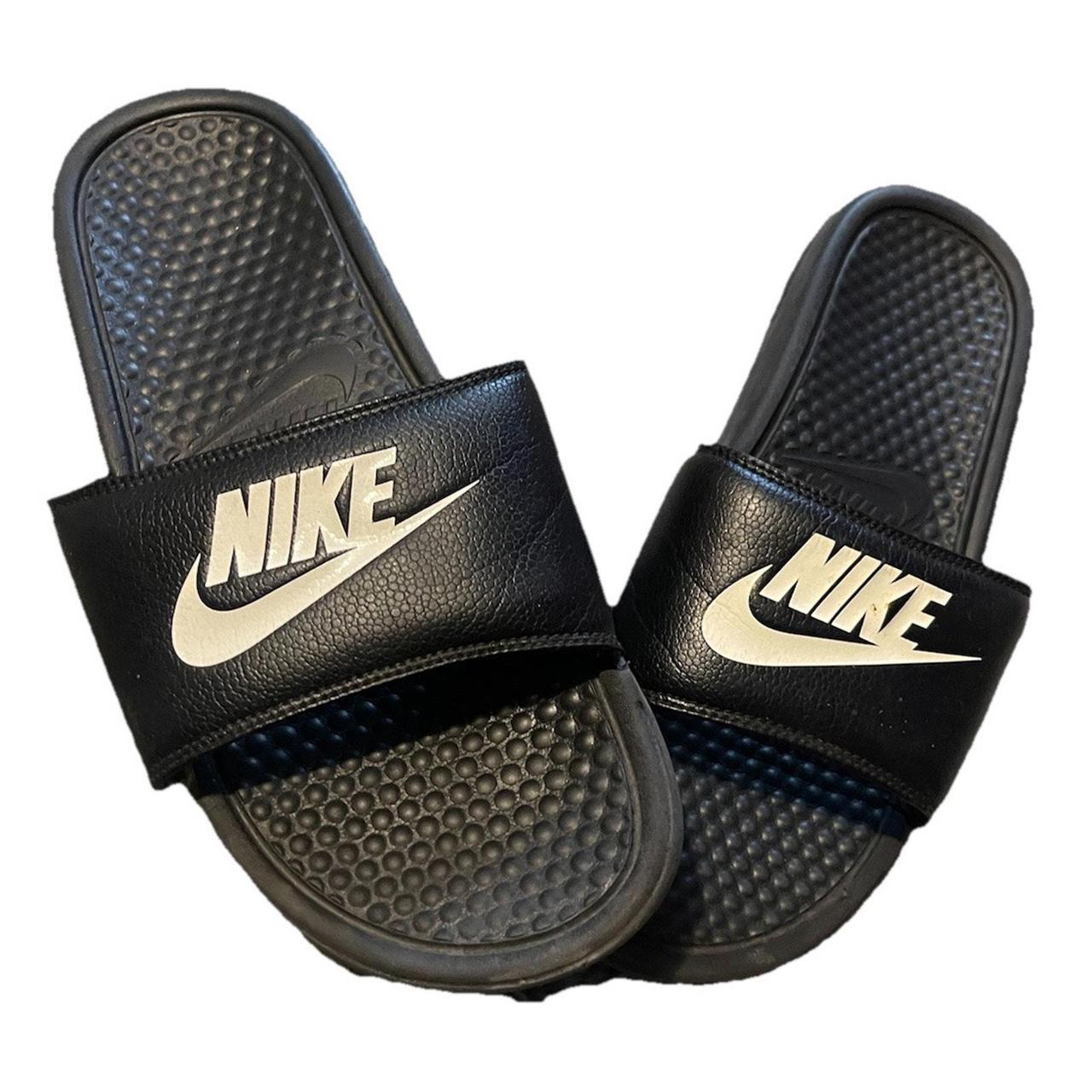 Nike Men's Sandals Black US – Nike Benassi Just Do It Men's