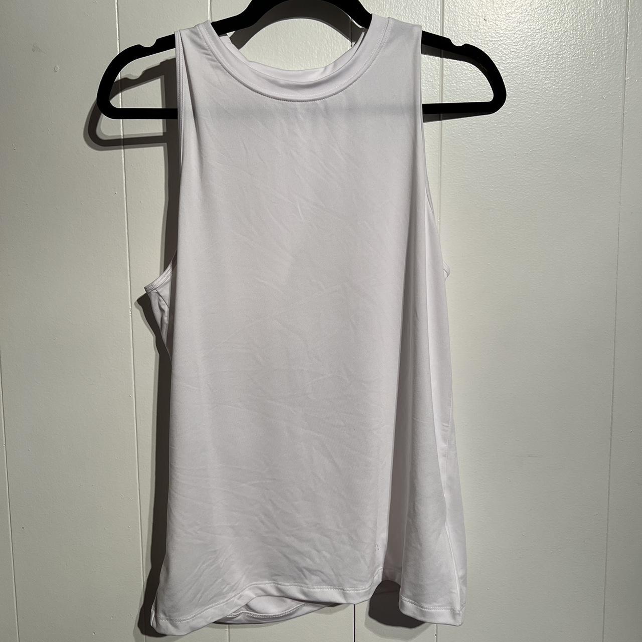 Fabletics Women's White Vest | Depop