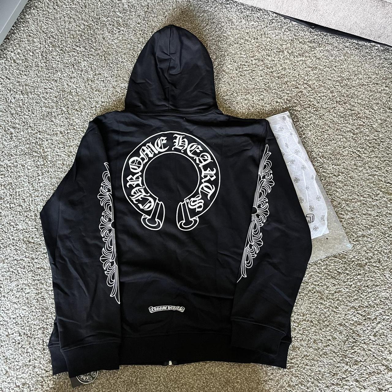 Chrome Hearts Horseshoe zip Hoodie Size Men's / US... - Depop