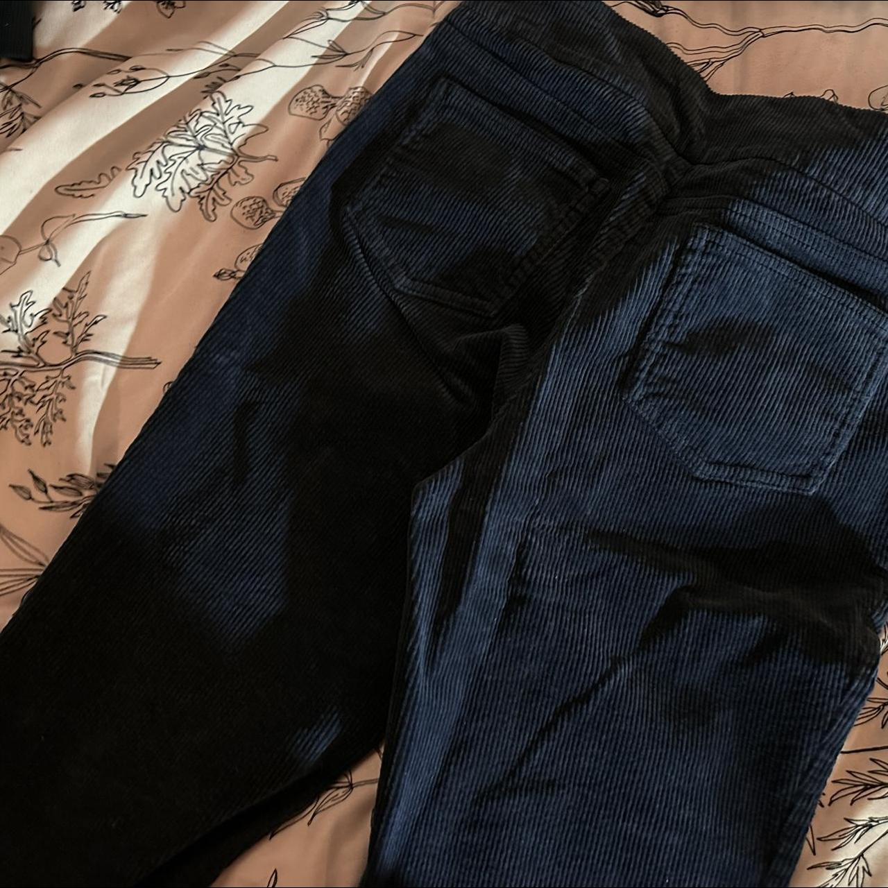 blue corduroy pants - Depop