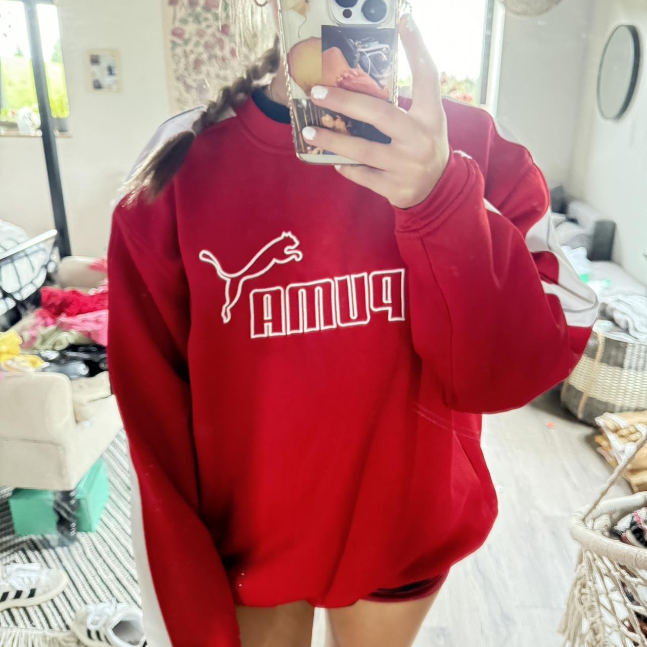 Puma red sweatshirt online