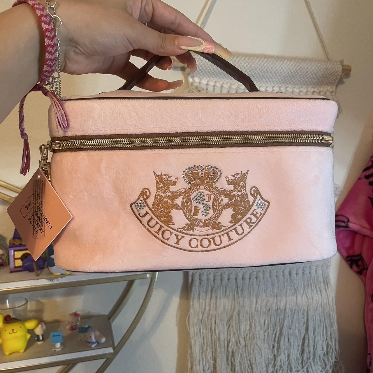 Juicy Couture makeup bag pink and brown #y2k | Depop