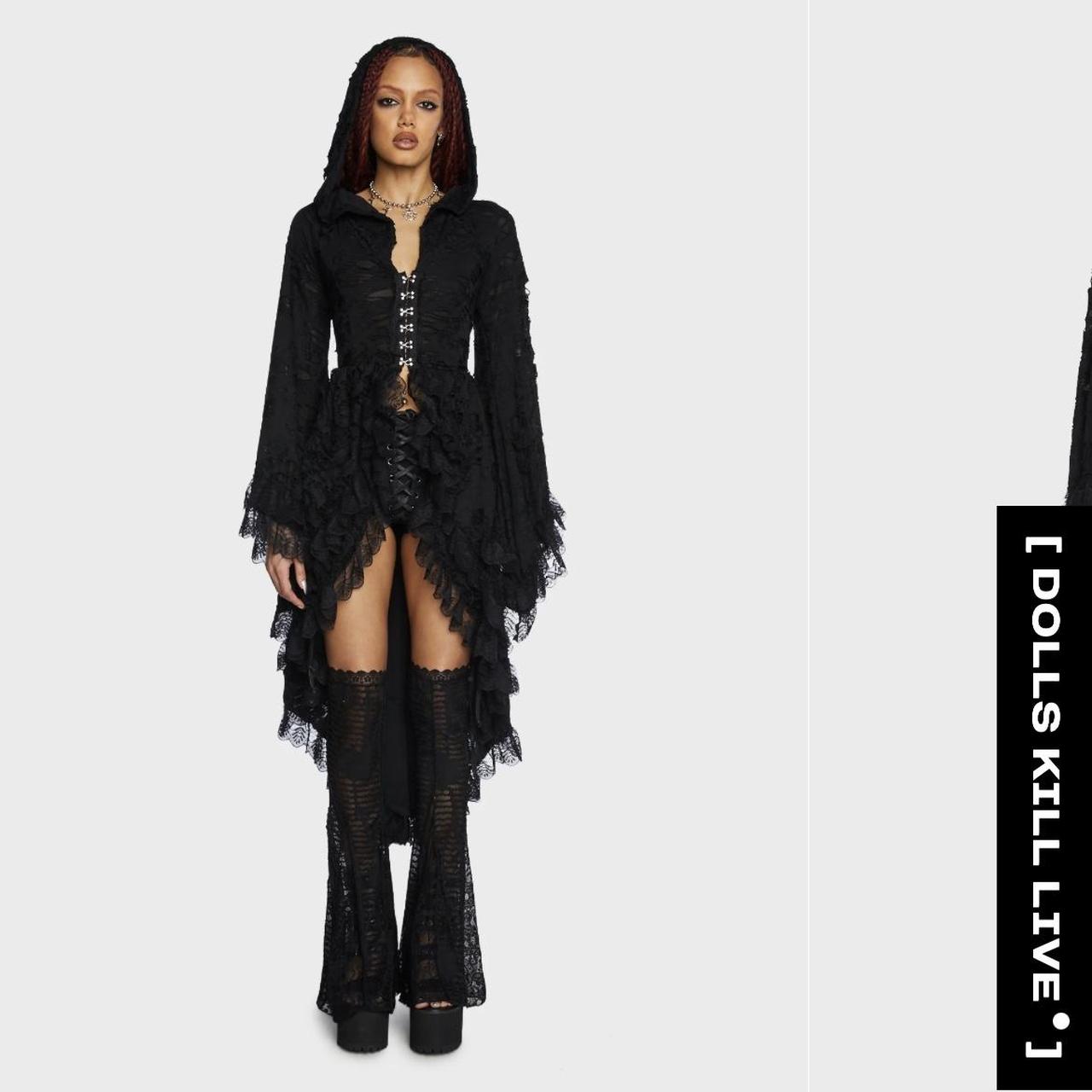 Dolls Kill Widow Mess of Me Distressed Duster Depop