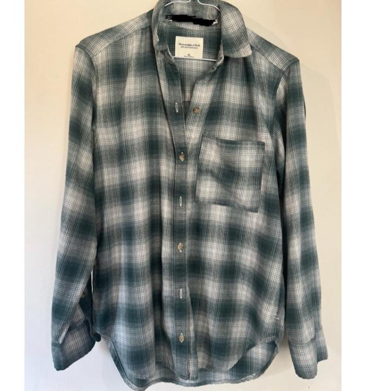 SUPER SOFT FLANNEL SHIRT 💚 - Abercrombie and Fitch... - Depop