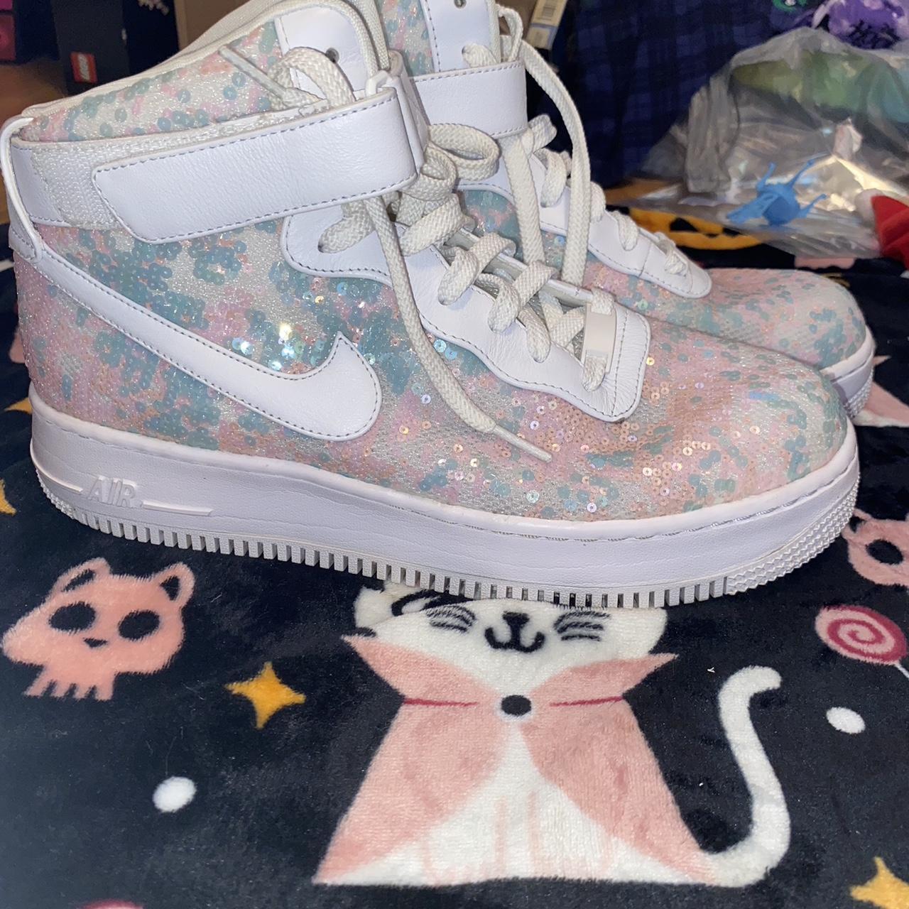 Nike Air Force 1 Glass Slipper Cinderella Shoes. Depop