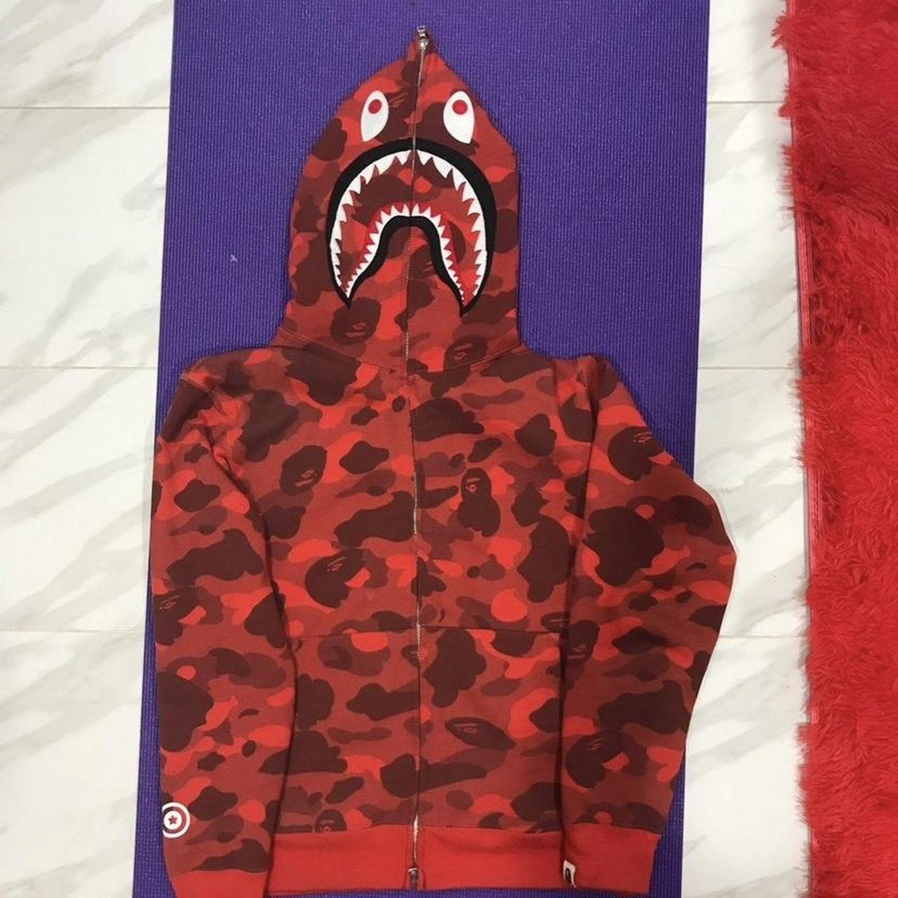 BAPE Men's Red Jacket | Depop