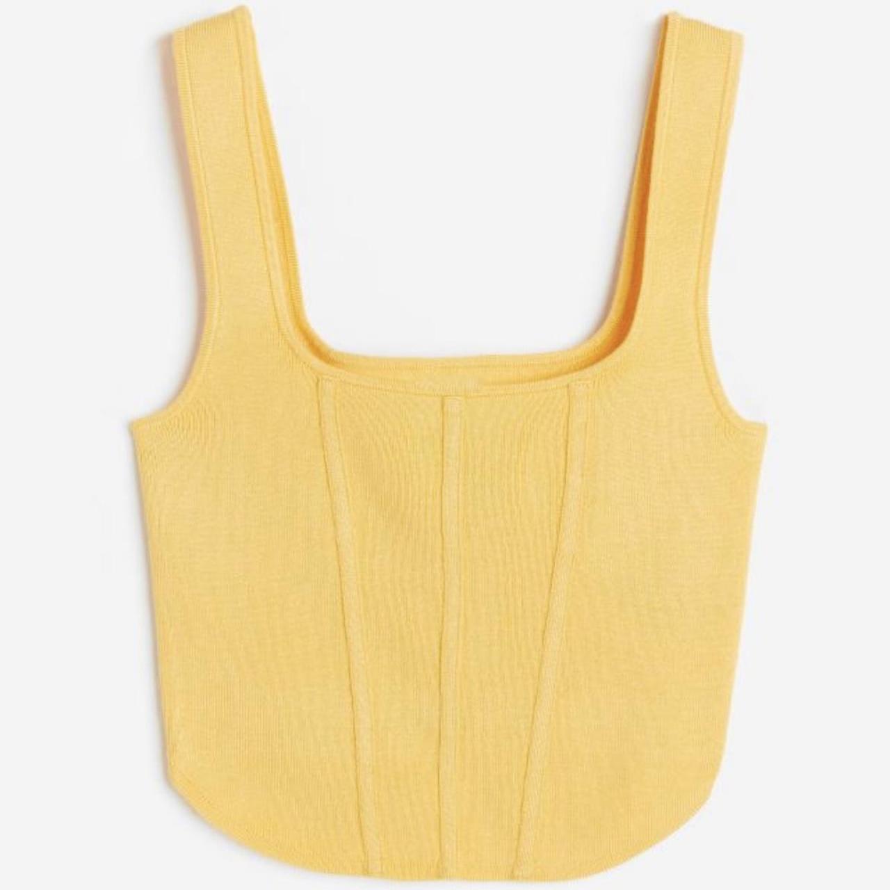 H&M Women's Pink Corset Depop