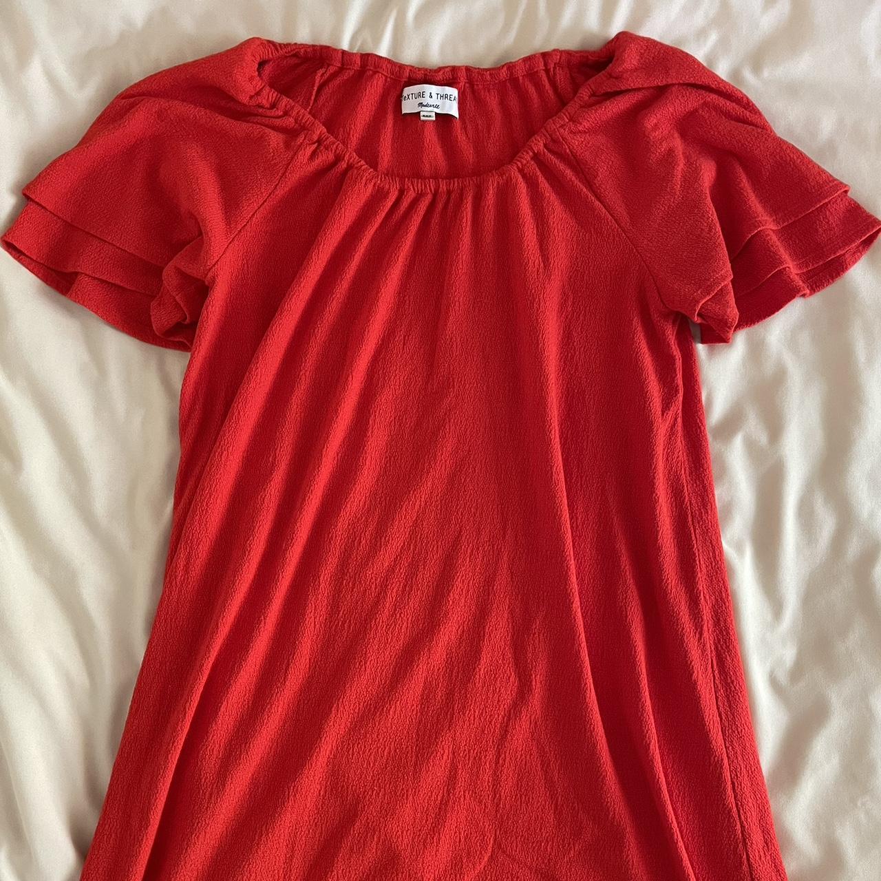 Madewell Women S Red Dress Depop