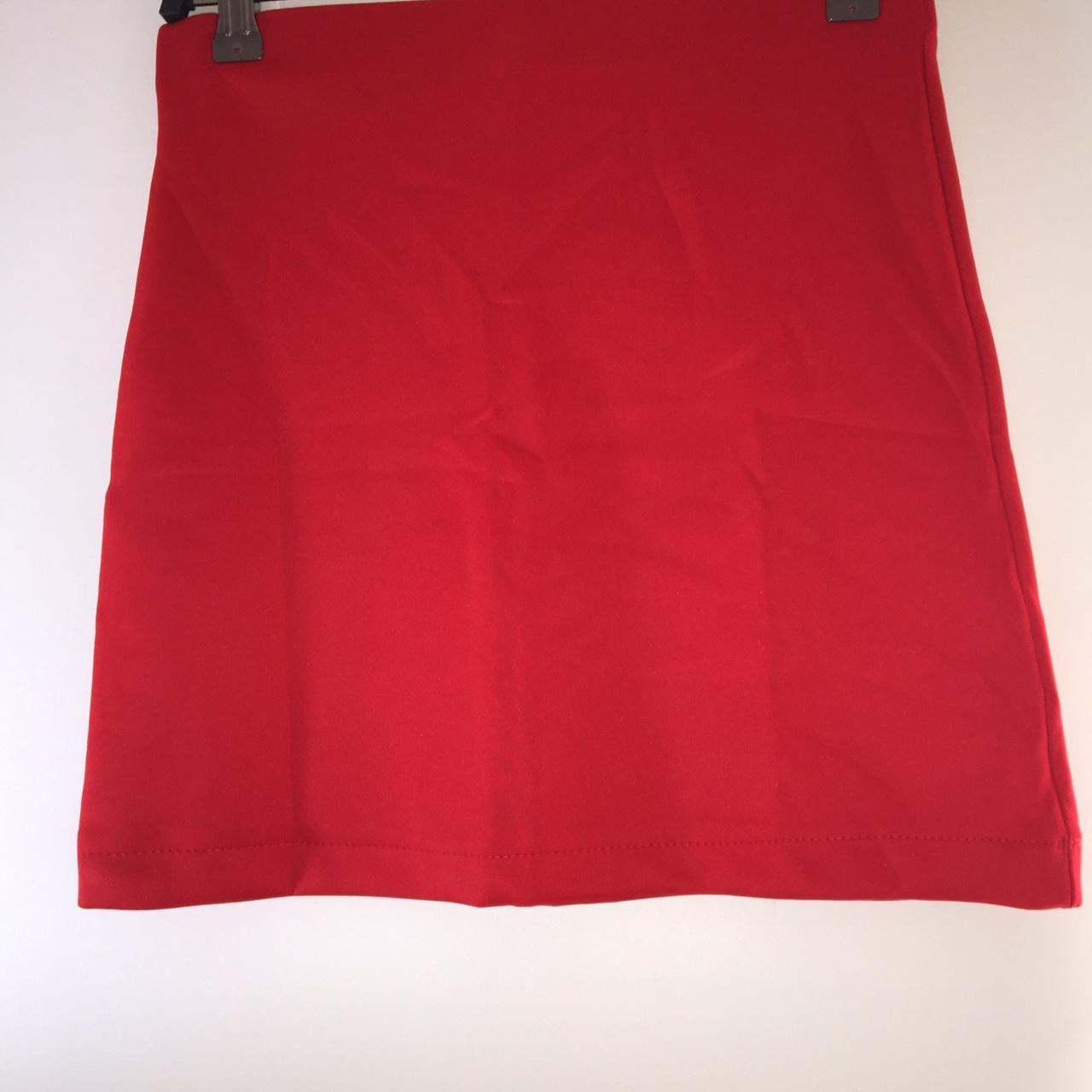 New Vibrant Red Skirt Size 12 Brand New with generic... - Depop