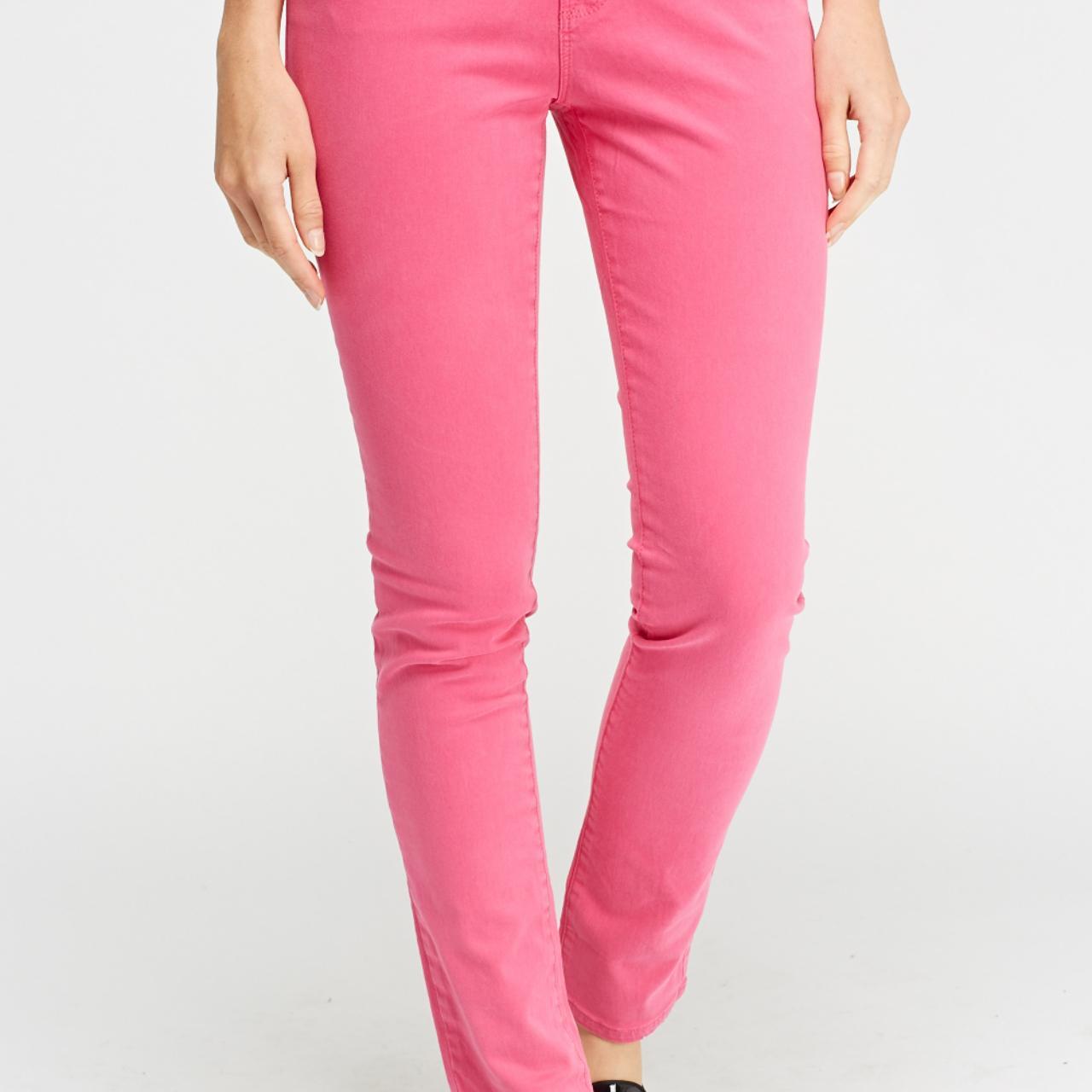 Brand New Hot Pink Skinny Jeans Waist is approx 34... Depop