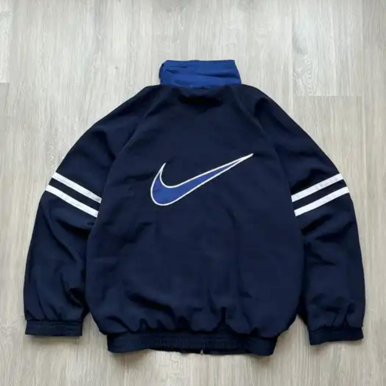 Nike Vintage Nylon Big Swoosh Logo Light Olympic Jacket