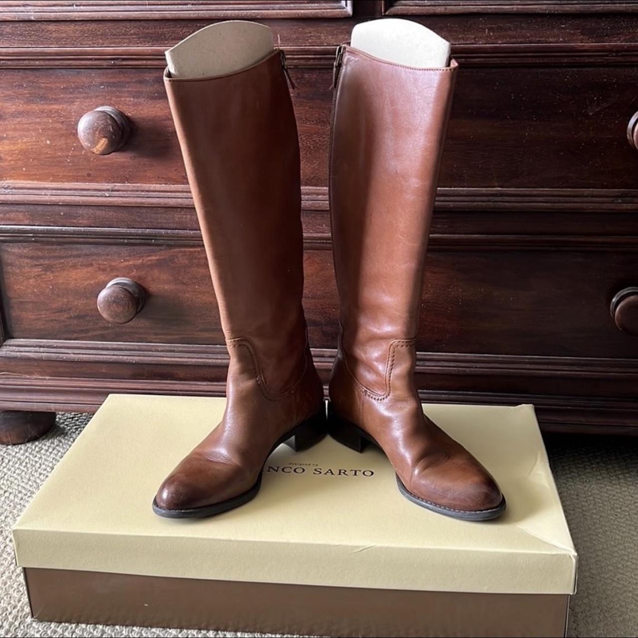 franco sarto square toe boots