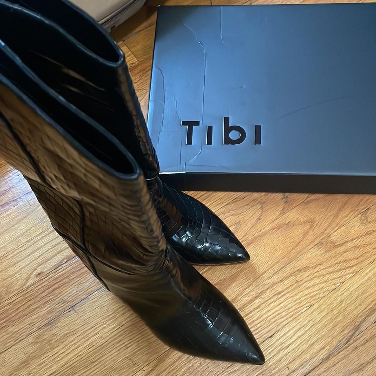 Tibi croc sale boots