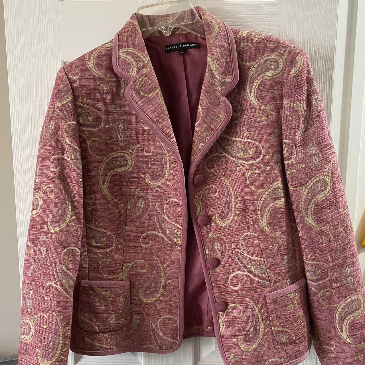 Isabella DeMarco Paisley suit Jacket size 12 Depop