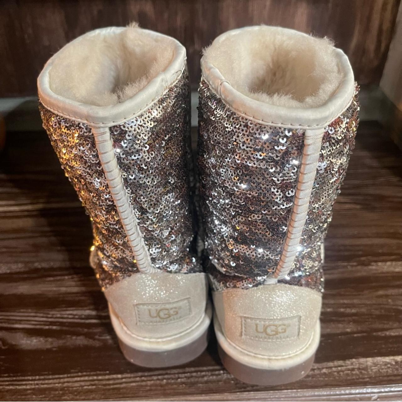 UGG Size Champagne Rose Gold Sequin Depop