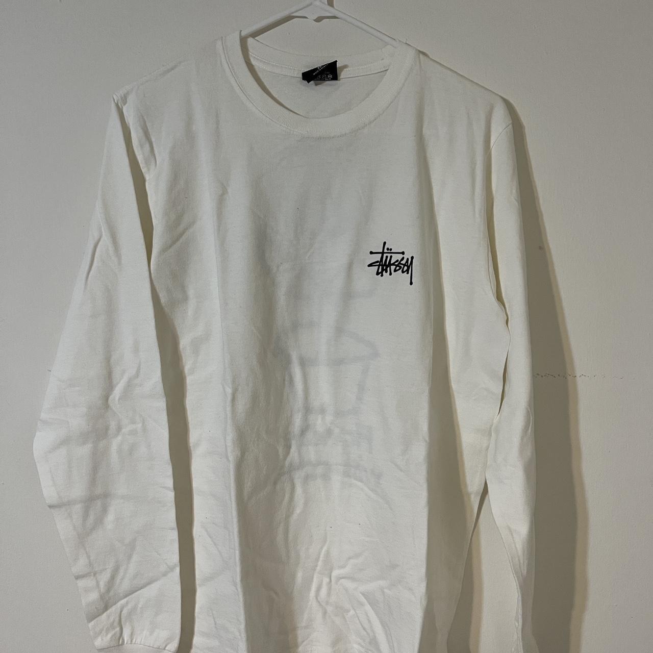 Stüssy Men's White T-shirt | Depop