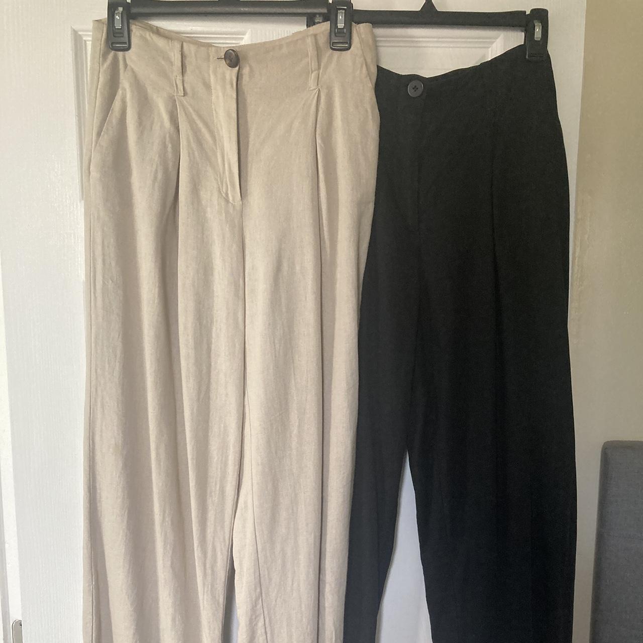 Linen pants from Breshka. I have 2 exact pants in... - Depop