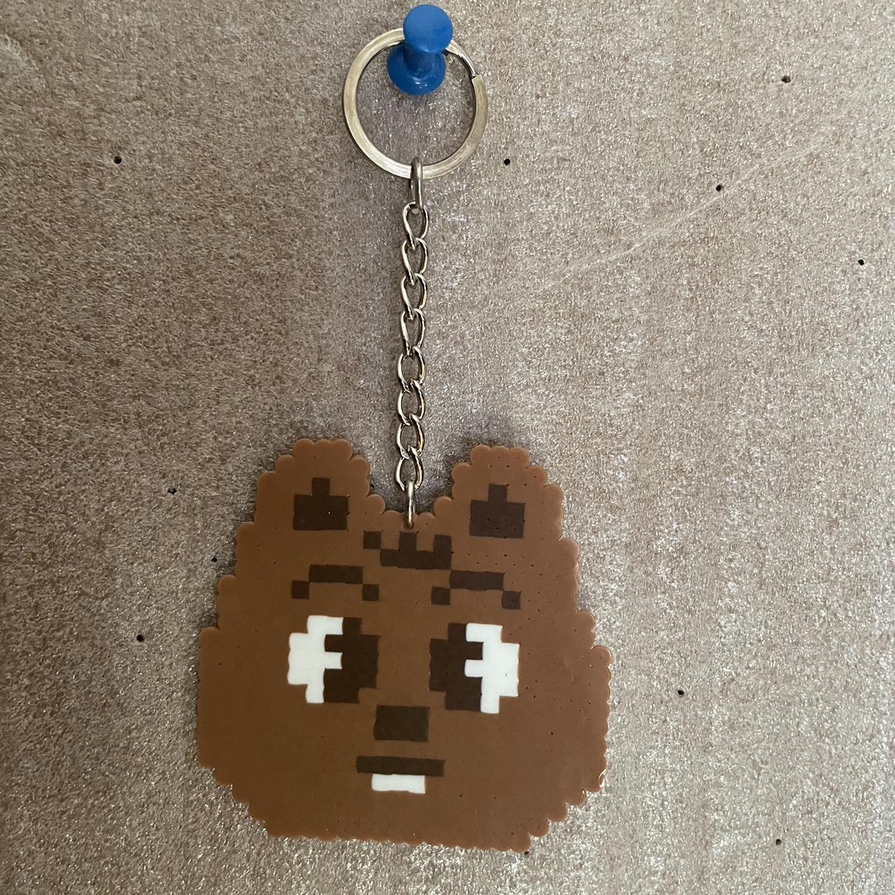 HAMA キュー Perler Bead Keychain Han Quokka Skzoo Anime Hand made | Depop