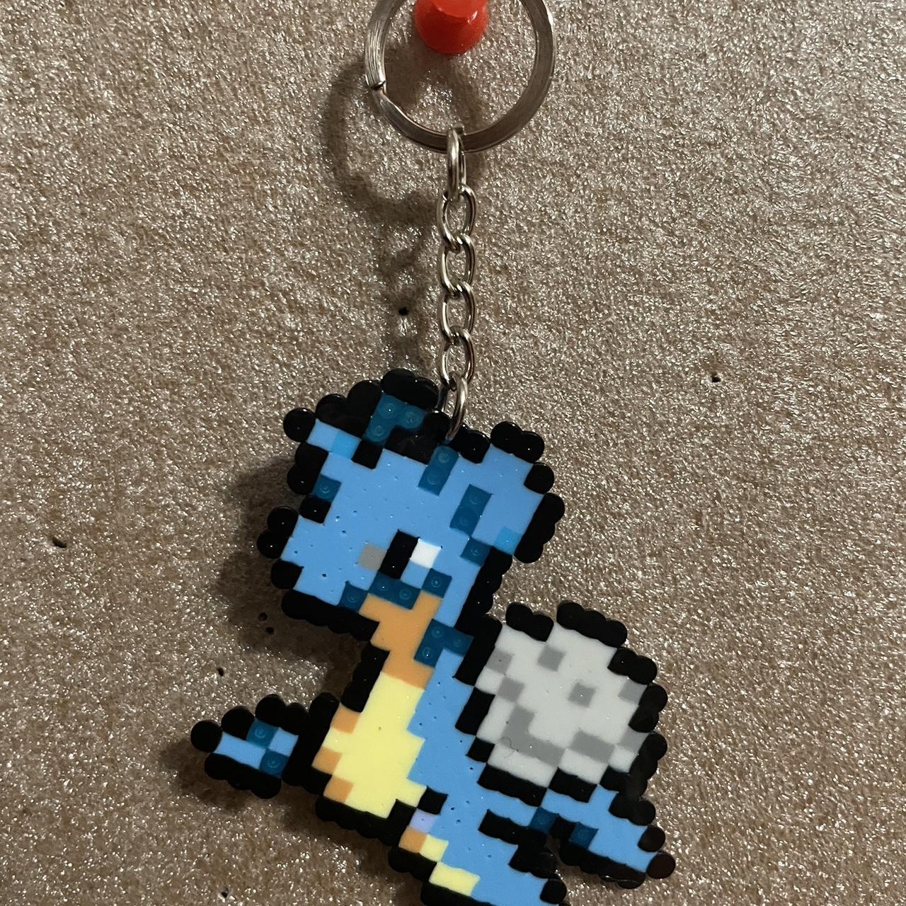 Perler Bead Keychain Lapras (Pokémon) Hand made - Depop