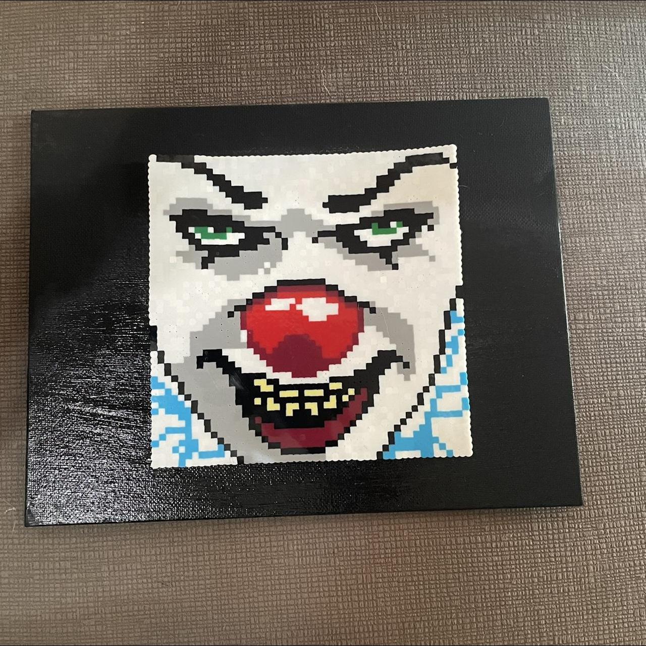 Perler Bead Picture Frame, Pennywise , Hand made, 7 x 9