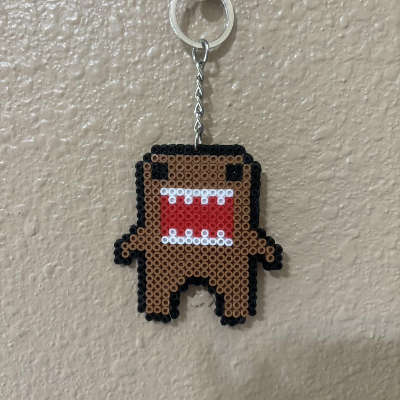 Domo Kun Perler Brad Keychain Hand made Depop