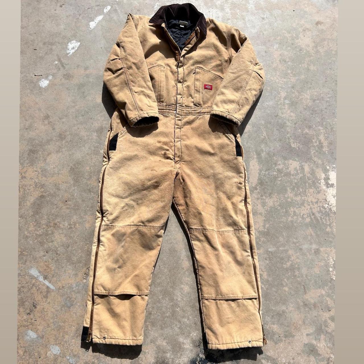 dickies coveralls tan